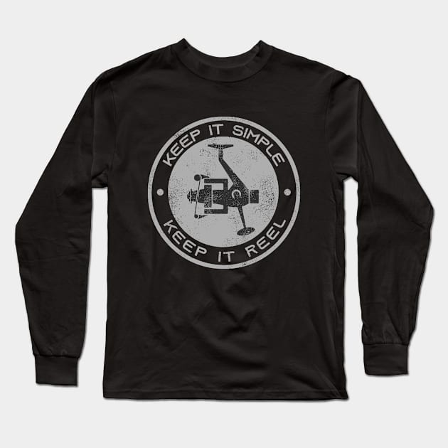 Keep It Reel Fishing Design Long Sleeve T-Shirt by BennyBruise